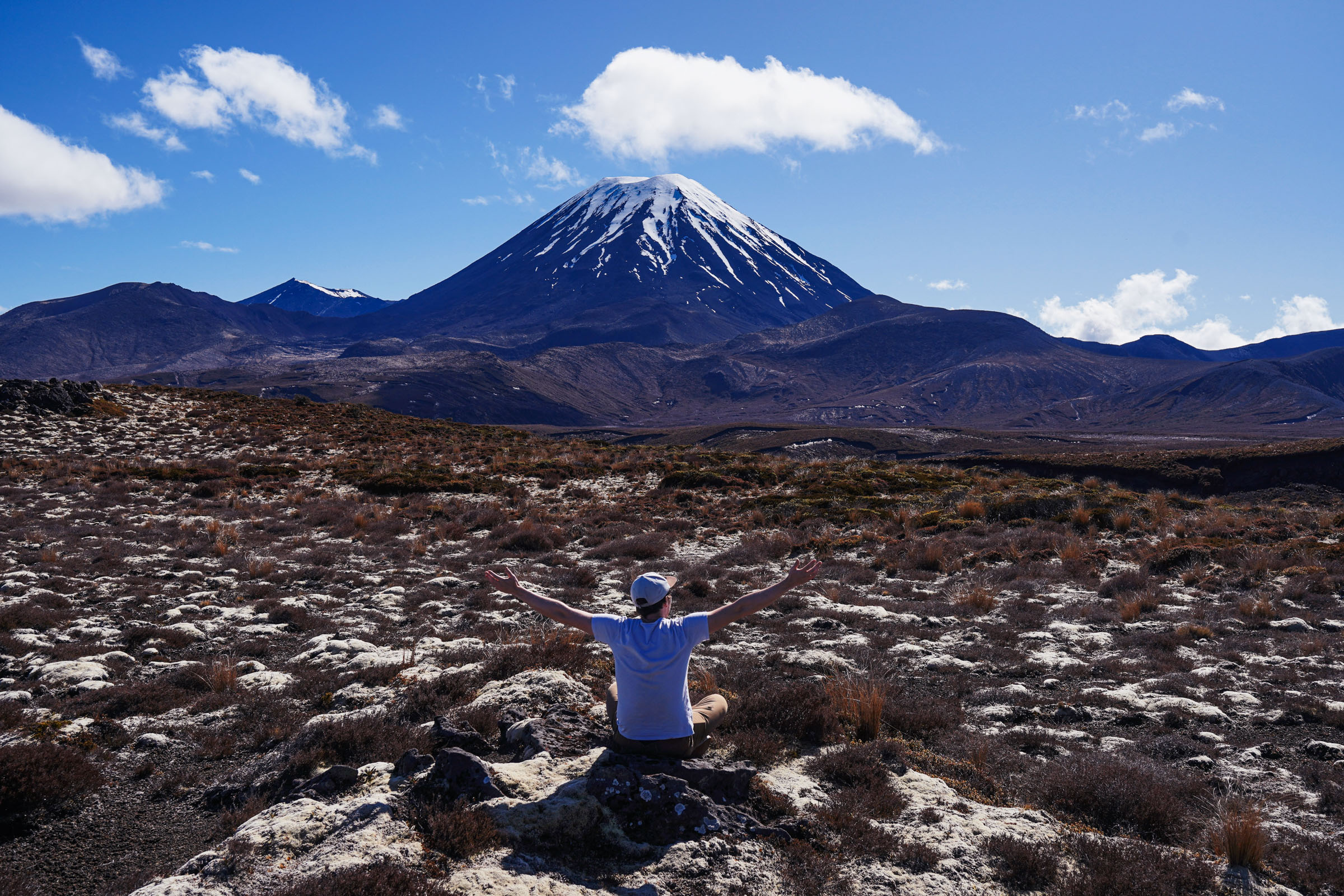 Ngauruhoe с видовой площадки.
