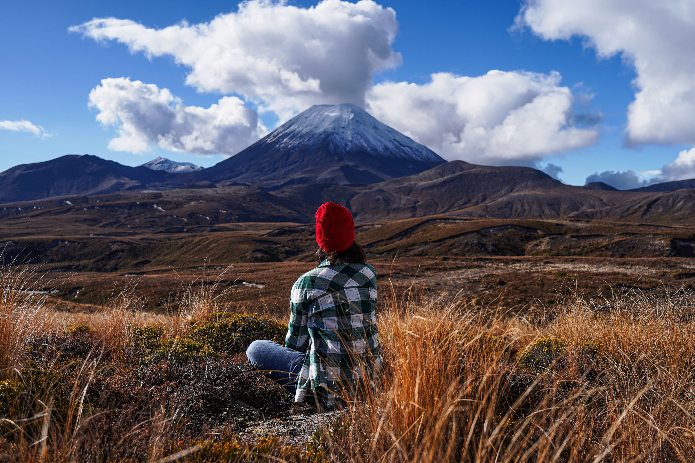 Ngauruhoe с видовой площадки.