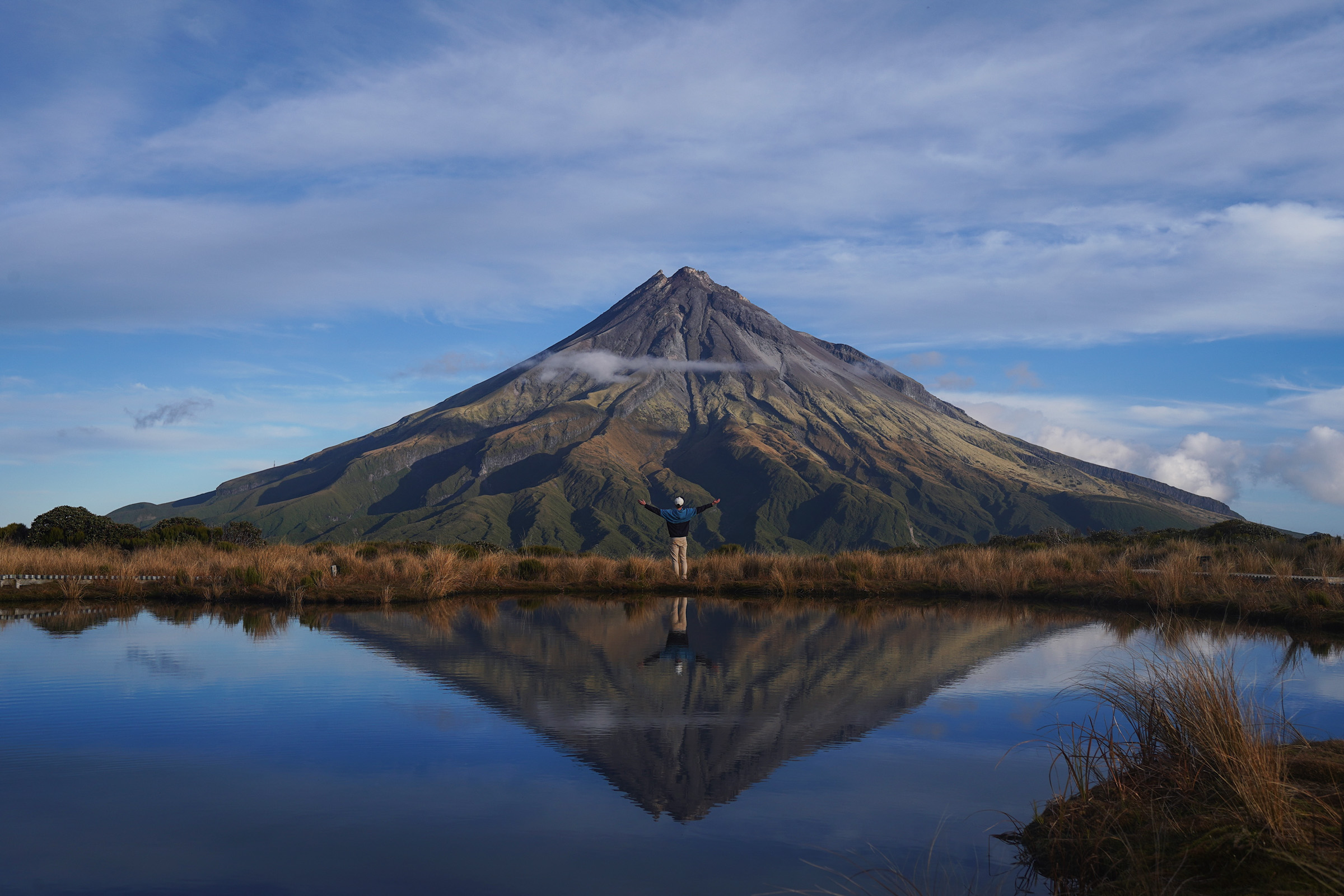 Вид с Pouākai Tarns на Таранаки.